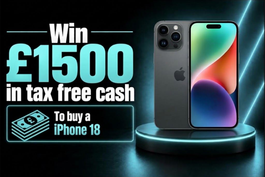 Win £1,500 for an iPhone 18